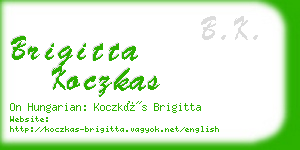 brigitta koczkas business card